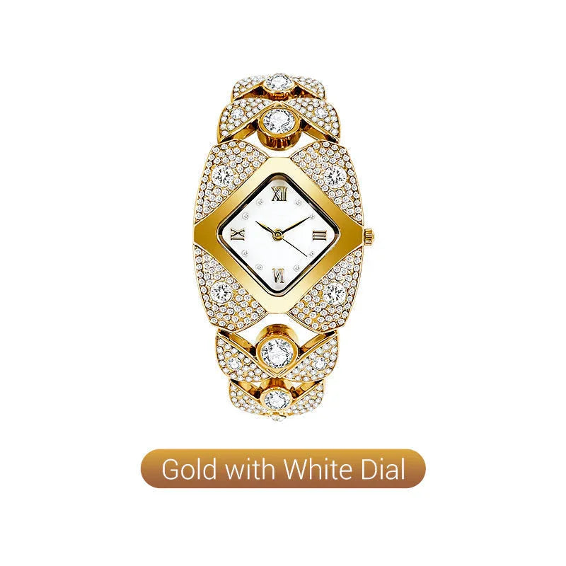 💜Retro Quartz Watch with Sparkling Rhinestones⌚