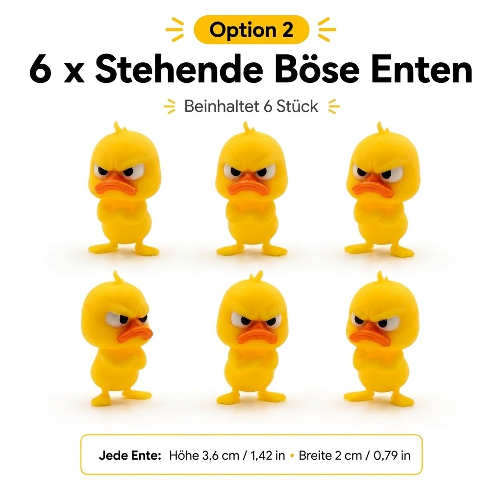 😠 Schreibtischfigur „Wütende Ente“ – Verleihe deinem Schreibtisch eine freche Note! 🐥