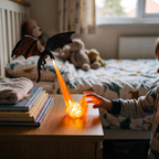 Fire Breathing Dragon Light for Bookshelf & Desk