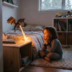 Fire Breathing Dragon Light for Bookshelf & Desk