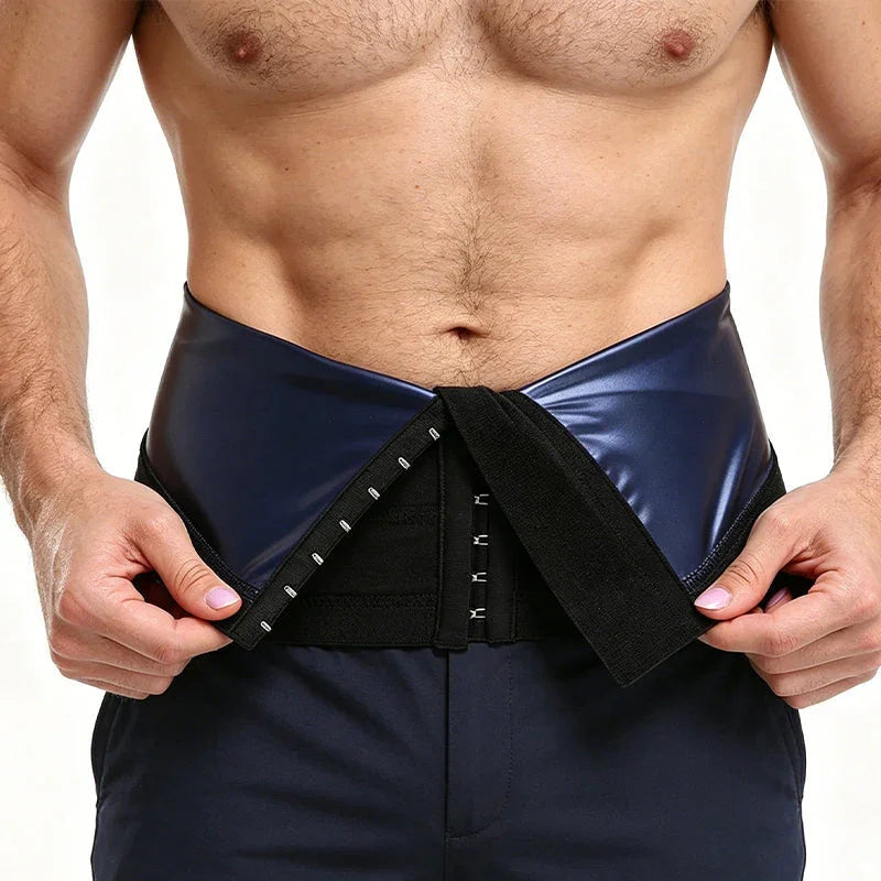 🏃‍♂️ LIMITED-TIME 50% OFF! ✨ Men's Waist Trainer Sweat Belt – Compression, Trimmer, Sauna Effect ✨