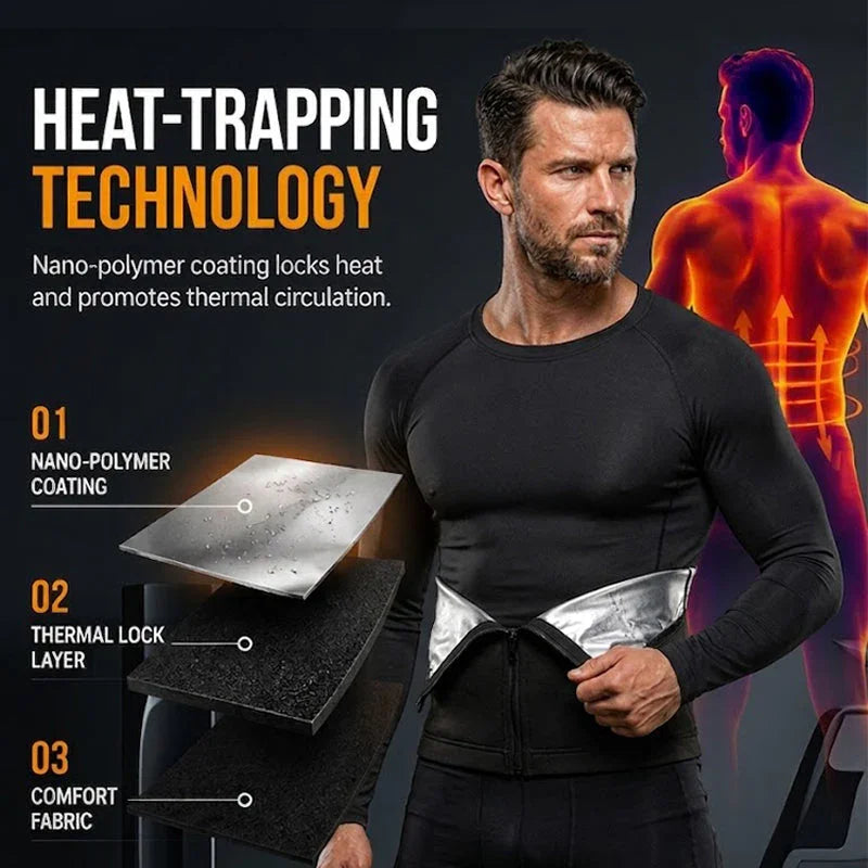 🏃‍♂️ LIMITED-TIME 50% OFF! ✨ Men's Waist Trainer Sweat Belt – Compression, Trimmer, Sauna Effect ✨