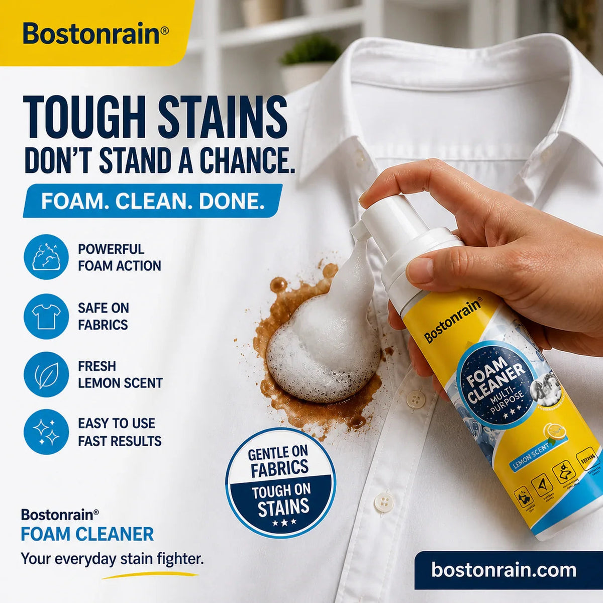 🥳2026 HOT SALE🥳💞50K+ SOLD!🧴💚 50% OFF! Grease & Stain Remover – Foam action, no harsh chemicals. Works on coffee, ink & oil. A true all‑rounder. 🏠✅