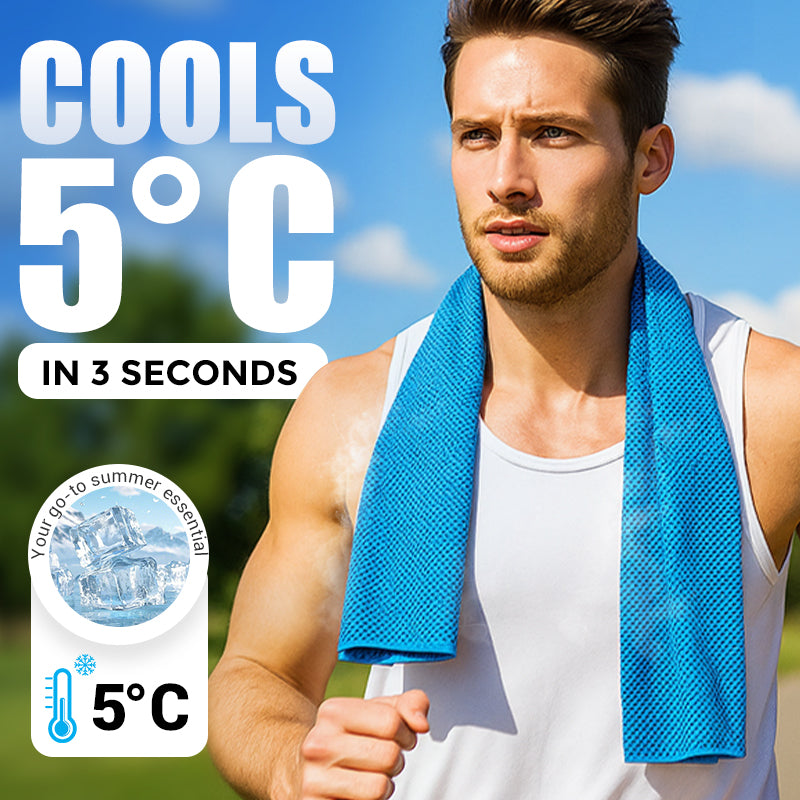 💦Summer Hot Sale - BUY 1 GET 1 FREE!!⚡50K+ SOLD!❄️Cold Sweat Towel You Can Use Anywhere, Anytime! Reusable Soft Absorbent Cooling Portable