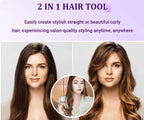 2-in-1 Mini Curling Wand & Flat Iron Hair Straightener🔥49% OFF🔥