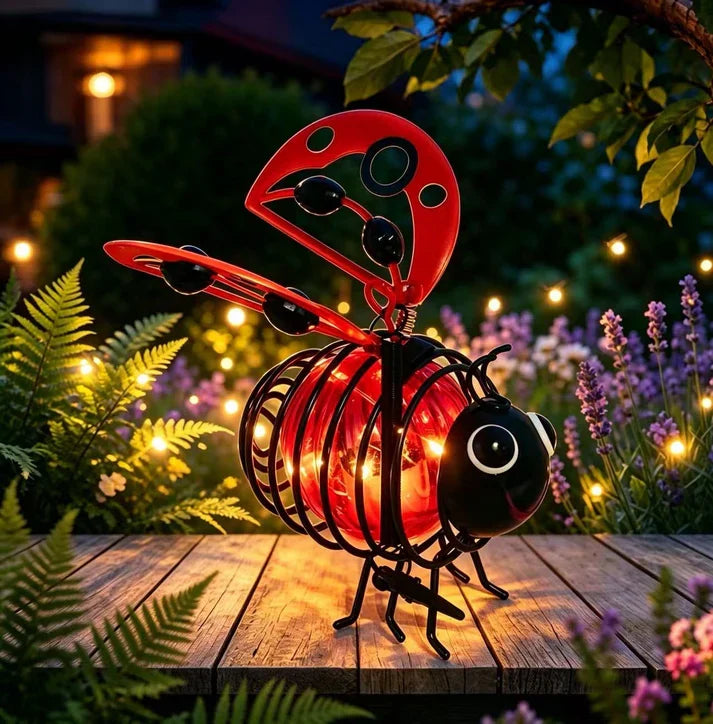 ⏰🔥LIMITED TIME 50% OFF!🔥50K+ SOLD! Solar-powered hanging bee lamp🌞🌜
