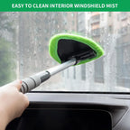 💥 💥 🔥 Windshield Cleaning Tool, Microfiber Car Window Cleaner with 4 Reusable and Washable Microfiber Pads and Extendable Handle