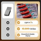 🌶️ Emergency Survival Keychain Lighter with Permanent Matches🔥