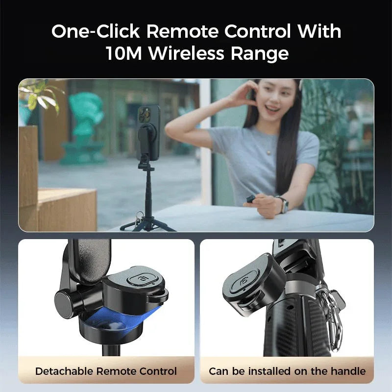 📸🔥 Last Day 50% OFF🌟4-in-1 Magnetic Selfie Stick-360° Rotation & Portable Tripod✅
