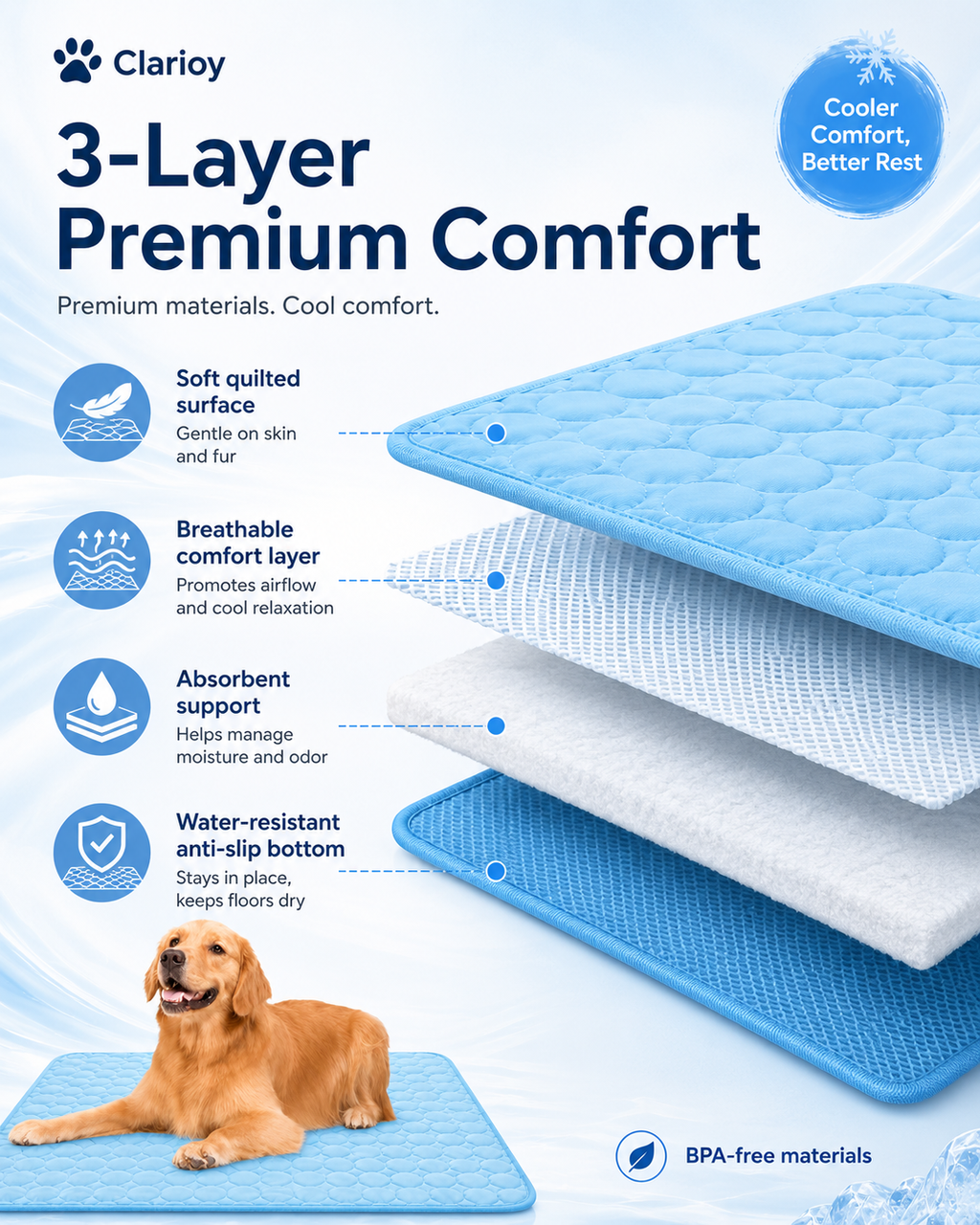🔥Summer Hot Sale 49% OFF🧊Premium Cooling Mat For Pet