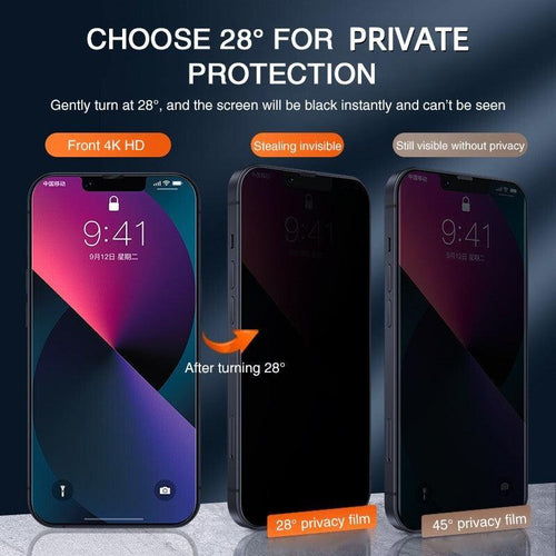 Full Cover Anti-Spy Screen Protector