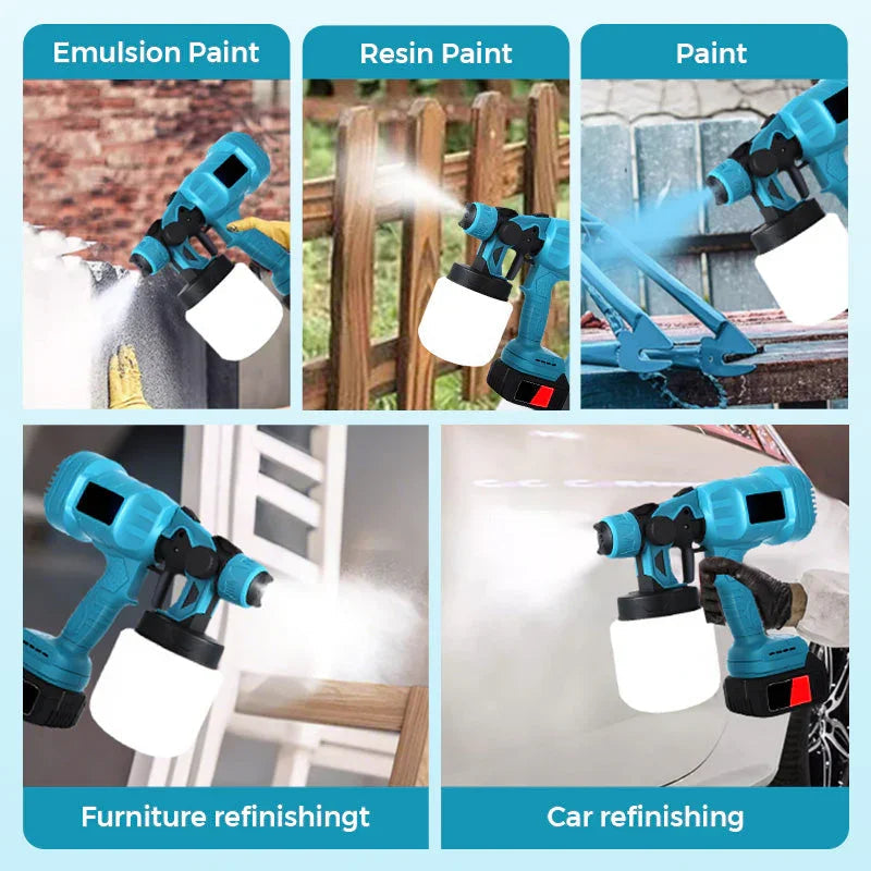 🛠️ 60% OFF NOW! 🎨 Cordless Electric Paint Sprayer – HVLP Tech, Even Coating & Perfect for DIY & Gifts 🎁