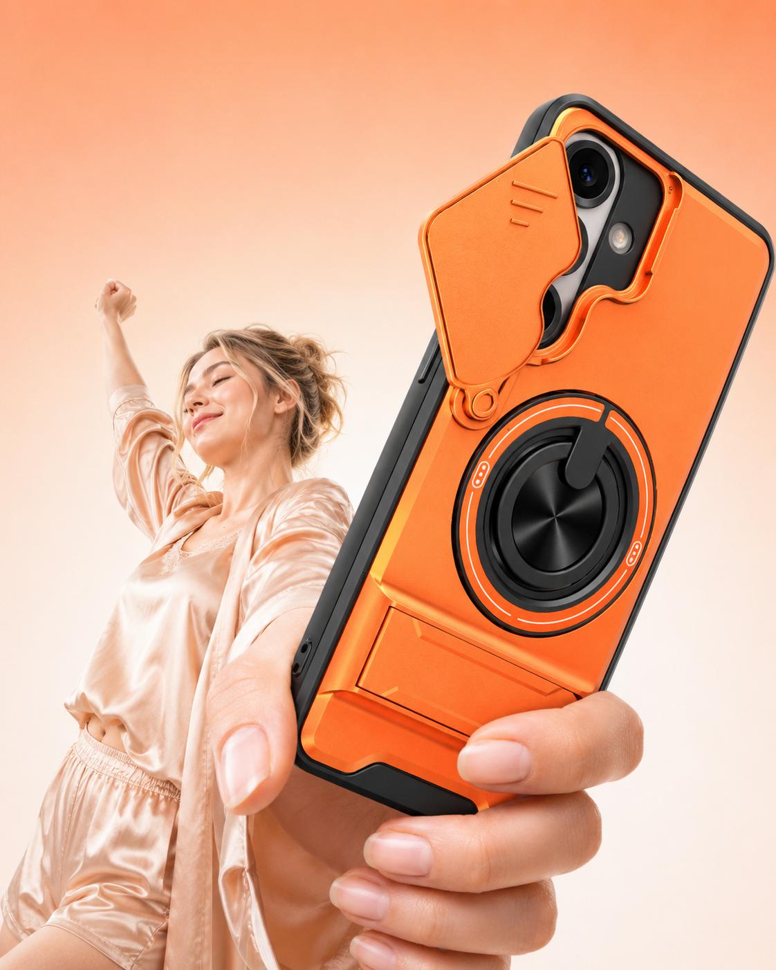 📱 LIMITED-TIME 50% OFF! ✨ Samsung Phone Case – Sliding Camera Cover, Rotatable Ring, Magnetic Mount 🔄