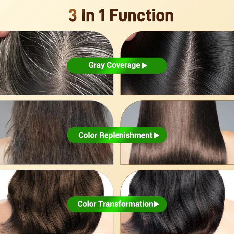 🔥 2025 Hot Sale 🔥Nourishing Plant-Based Hair Color🎁Free Gift brush!
