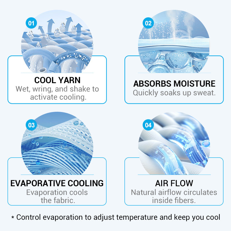 💦Summer Hot Sale - BUY 1 GET 1 FREE!!⚡50K+ SOLD!❄️Cold Sweat Towel You Can Use Anywhere, Anytime! Reusable Soft Absorbent Cooling Portable