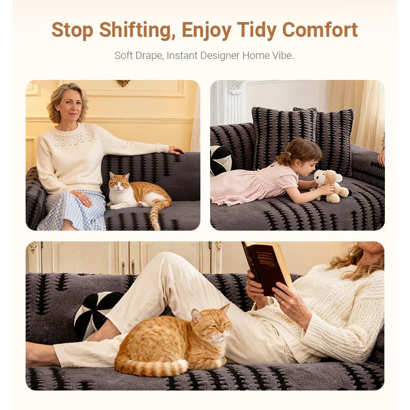 🔥NEW YEAR 50% OFF Sale!🔥Soft Plush Non-Slip Couch Cover