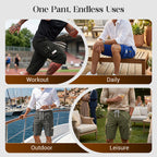 ⏳LAST DAY SALE 50% OFF !!📢Men's Casual Drawstring Capri Cargo Pants