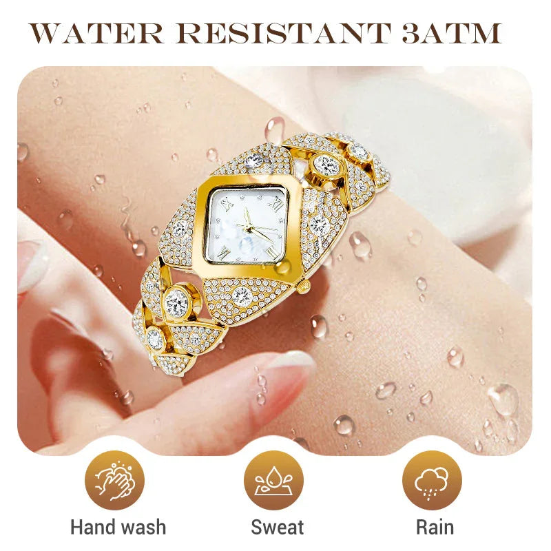 💜Retro Quartz Watch with Sparkling Rhinestones⌚