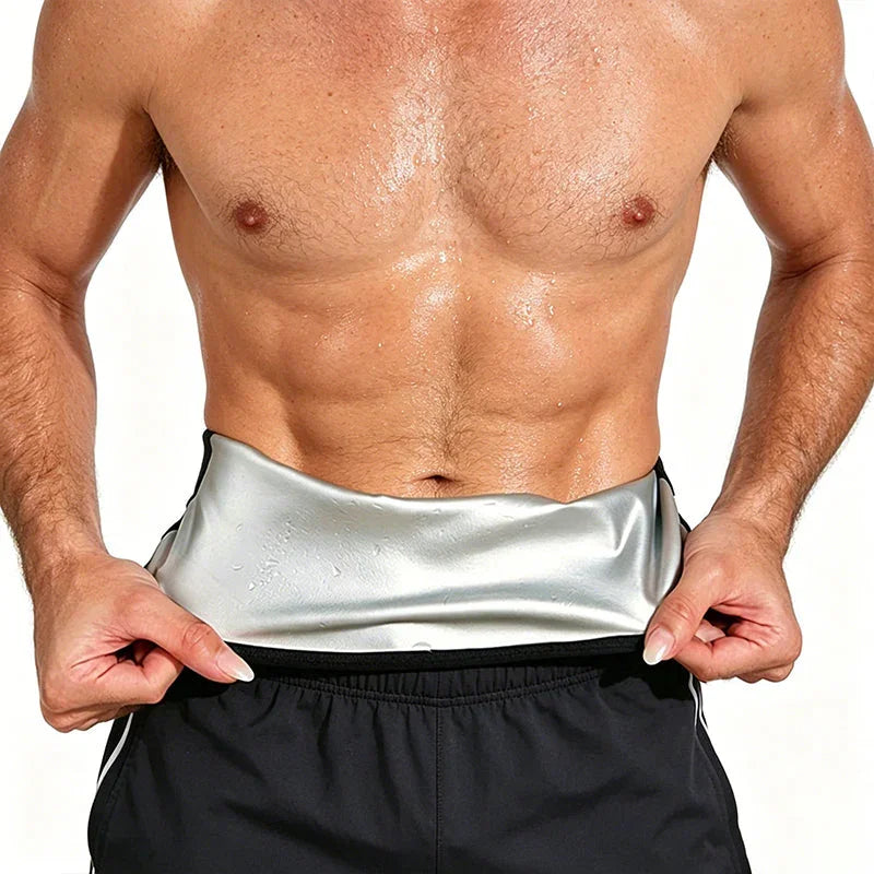 🏃‍♂️ LIMITED-TIME 50% OFF! ✨ Men's Waist Trainer Sweat Belt – Compression, Trimmer, Sauna Effect ✨