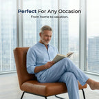 👔 Men’s Shirt & Pants Set – Casual, Breathable Linen, Relaxed Fit ✨