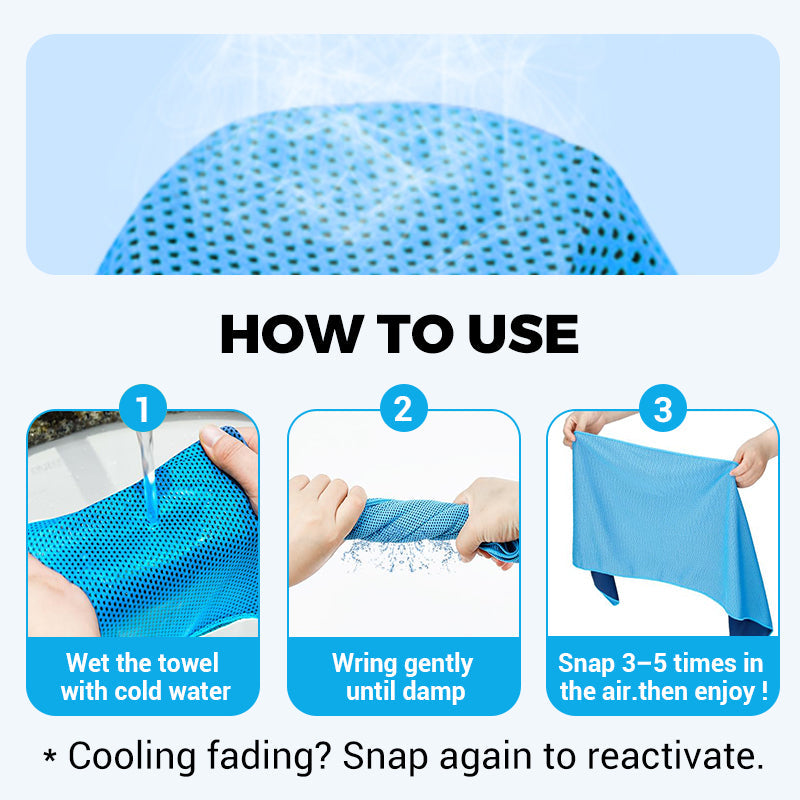 💦Summer Hot Sale - BUY 1 GET 1 FREE!!⚡50K+ SOLD!❄️Cold Sweat Towel You Can Use Anywhere, Anytime! Reusable Soft Absorbent Cooling Portable