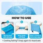 💦Summer Hot Sale - BUY 1 GET 1 FREE!!⚡50K+ SOLD!❄️Cold Sweat Towel You Can Use Anywhere, Anytime! Reusable Soft Absorbent Cooling Portable