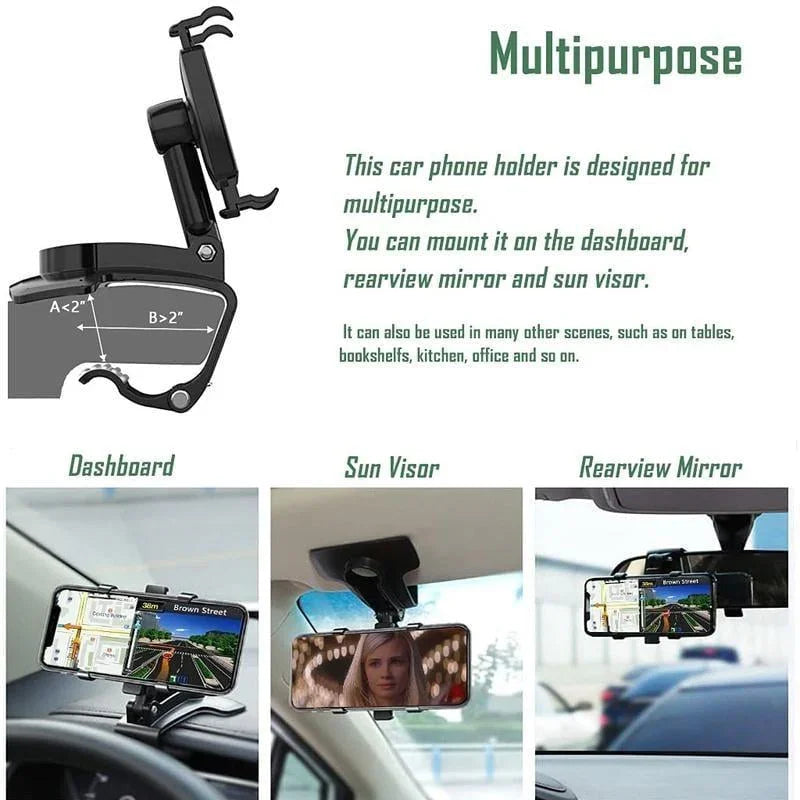 🔥2025 Limited Time Sale - 50% OFF🔥360 Degree Rotation Dashboard Car Phone Holder🚗