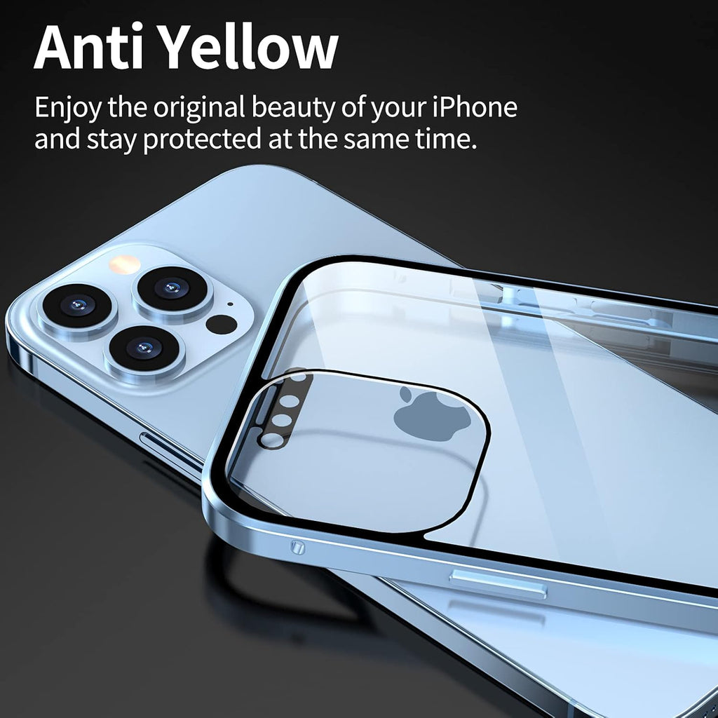 ✨ LAST DAY SALE 50% OFF ✨Magnetic iPhone case with privacy glass and metal frame