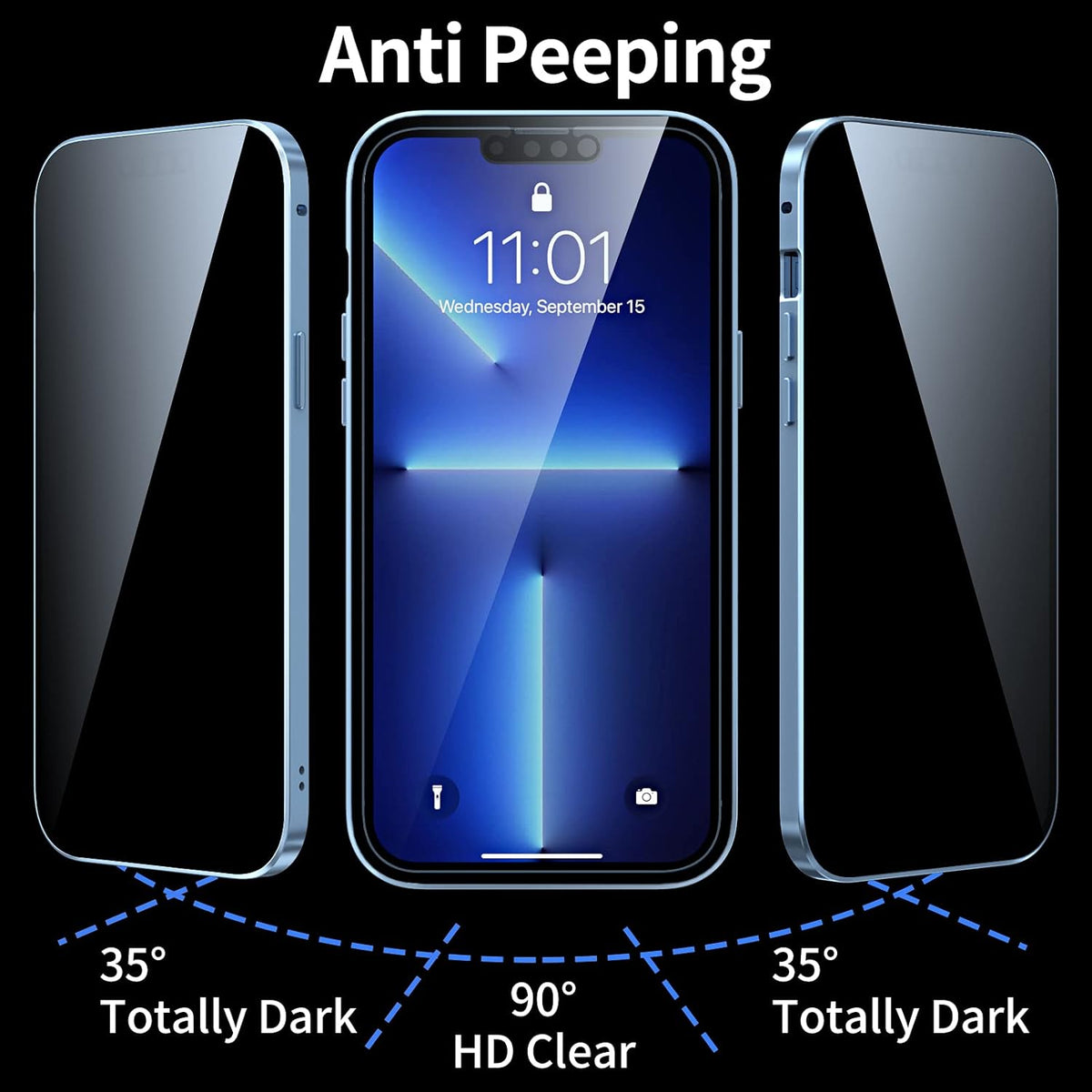 ✨ LAST DAY SALE 50% OFF ✨Magnetic iPhone case with privacy glass and metal frame