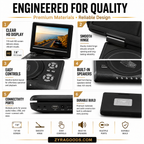 📺 7.8" HD Portable DVD/EVD Player – Large Screen, Rechargeable & Compatible with DVD/CD/USB/SD – Perfect for Home & Travel
