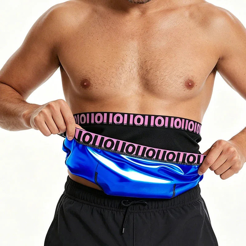 🏃‍♂️ LIMITED-TIME 50% OFF! ✨ Men's Waist Trainer Sweat Belt – Compression, Trimmer, Sauna Effect ✨
