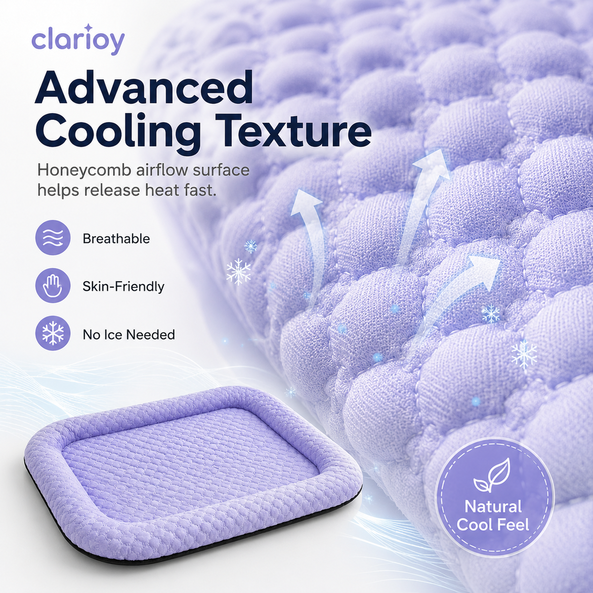 🐶🐱❄️Cooling Gel Mat for Pets Summer Heat Relief Pad Breathable Non-Toxic Cool Sleeping Mat for Dogs Cats