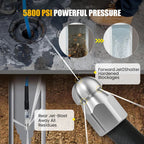 🚿 5800 PSI sewer cleaning kit – Rotating nozzle and reinforced hose for unclogging pipes 🛠️✨ – Free shipping