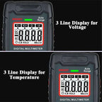 🔧⚡️ Smart Anti-Burn Multimeter! 4000-Count Auto-Ranging, Palm-Sized Zero-Fail Measurement Tool ✨