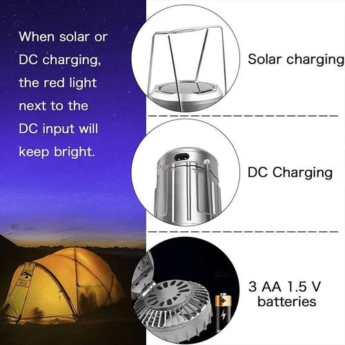 ⏰🔥LIMITED TIME 50% OFF!🔥50K+ SOLD!6 in 1 Portable Solar LED Camping Lantern