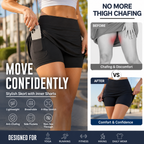 🏆Over 30,000 units sold ⌚️ Anti-Chafing Active Skort – Super soft and comfortable🔥