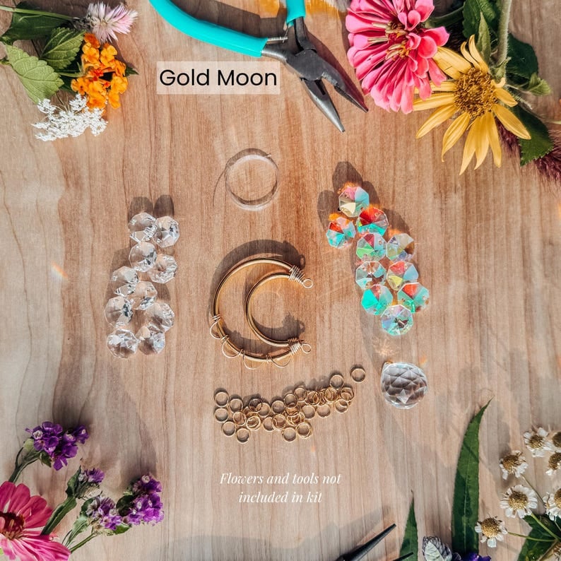 DIY Suncatcher Kit – Make Your Own Rainbow Sun Catcher – Giftable Craft Kit for Adults & Teens
