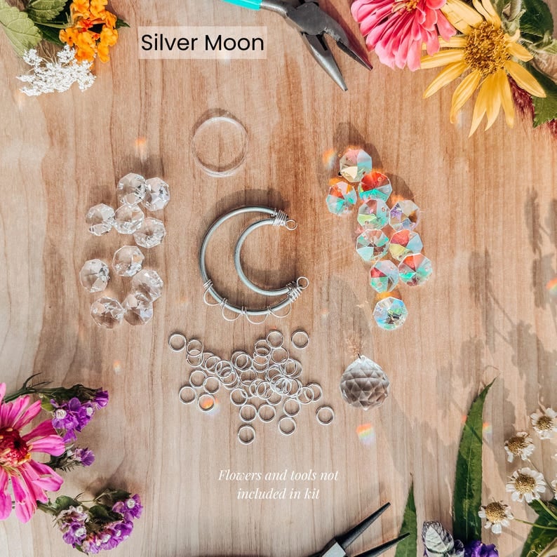 DIY Suncatcher Kit – Make Your Own Rainbow Sun Catcher – Giftable Craft Kit for Adults & Teens