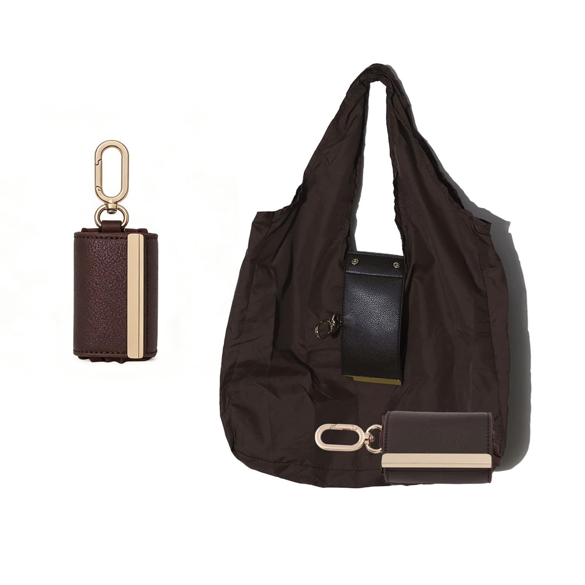 👜✨Foldable Shopping Bag Keychain Eco-Friendly Reusable Tote Bag