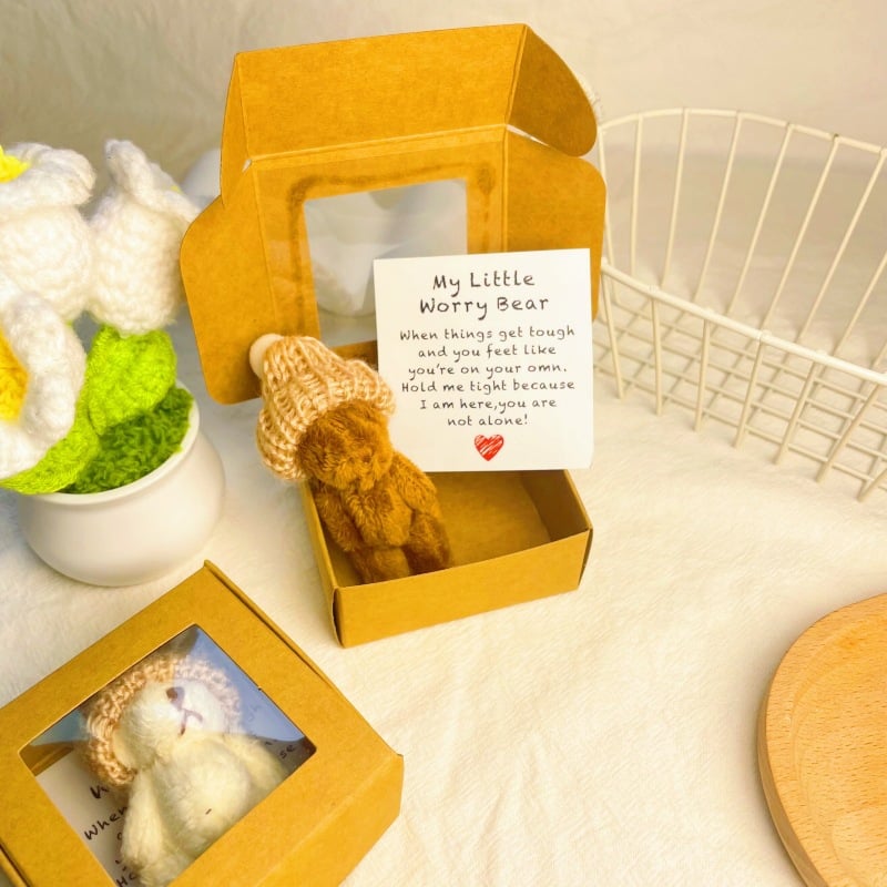 ⏰🎁Handgefertigter Mini-Teddybär in einer Box
