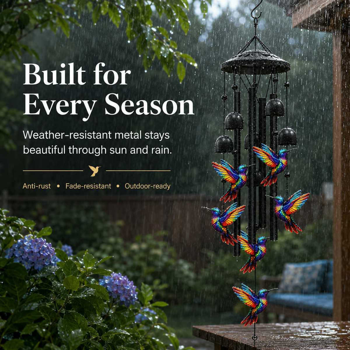 🎁 Vintage Wind Chime 36" – Gift for Garden & Home