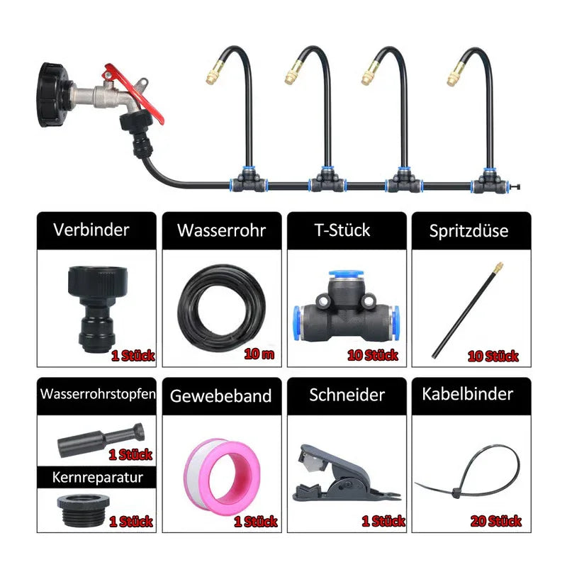 🌱Automatic 360° curved garden irrigation syste