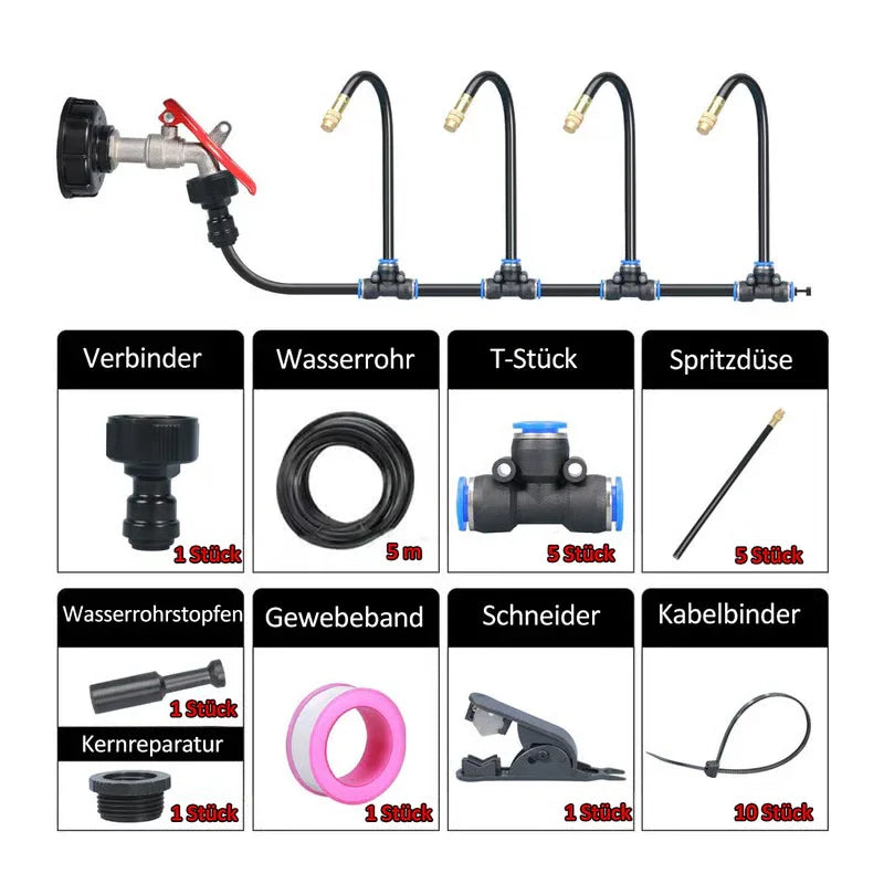 🌱Automatic 360° curved garden irrigation syste