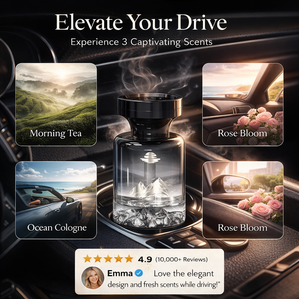 🥳2026 HOT SALE🥳🌿 30% OFF!🚗 110ml Long-Lasting Car Air Freshener – Natural plant extracts, eliminates smoke & pet odours. Weeks of freshness. Mountain design. Breath easy! 💨✨