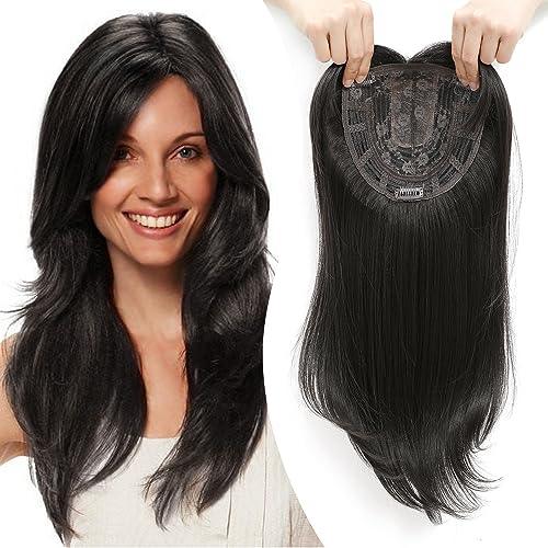 🥳2026 HOT SALE💞50K+ SOLD!💇‍♀️Topper Layered Hair Hairpieces with Bangs for Women with Thinning Hair