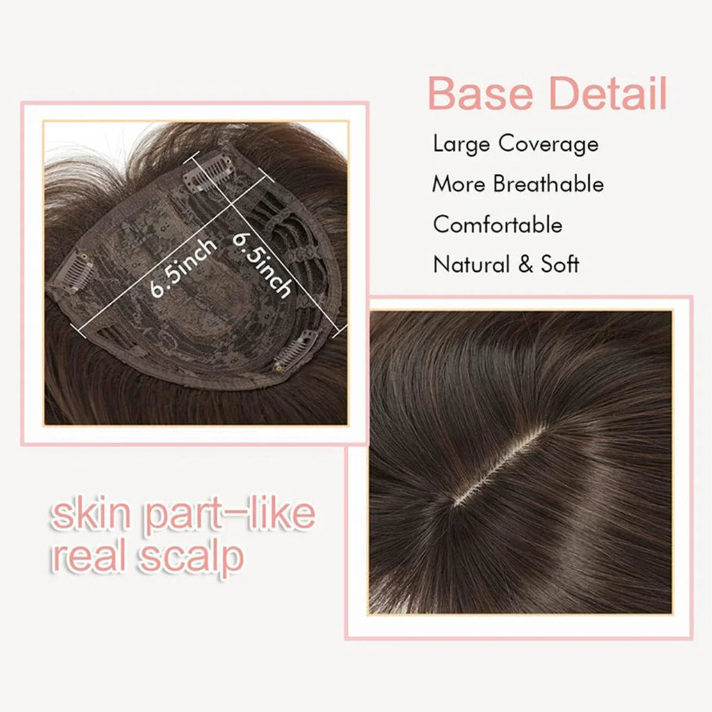 🥳2026 HOT SALE💞50K+ SOLD!💇‍♀️Topper Layered Hair Hairpieces with Bangs for Women with Thinning Hair