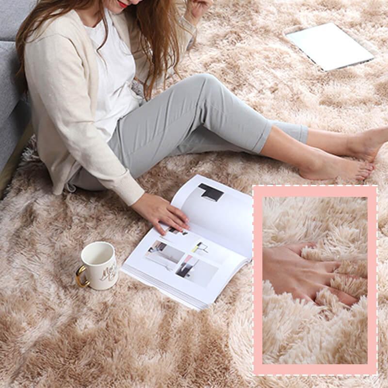 ⏳Limited-time 50% off⏰Gradient Color Plush Floor Mat🛋️
