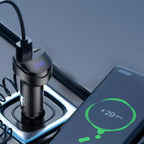 Fast Charging Car Charger with 3-in-1 Charging Cable