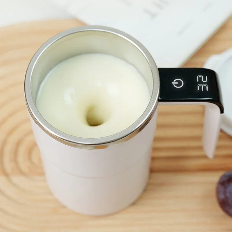 ☕Rechargeable Automatic Magnetic Stirring Coffee Mug Set with Digital Display