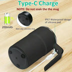 ☕Rechargeable Automatic Magnetic Stirring Coffee Mug Set with Digital Display
